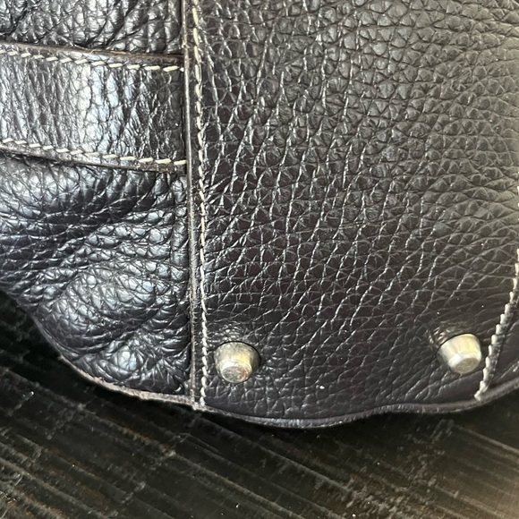 Furla Pebbled Leather Bucket Bag Black - Picture 6 of 15